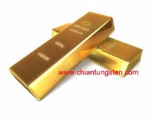 Tungsten Gold Plated Bar Picture