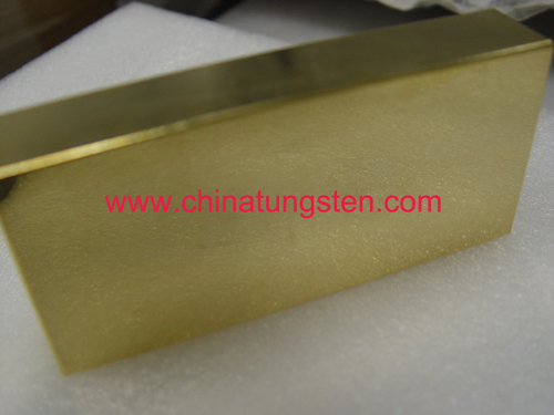 Tungsten Gold Plated Bar Picture