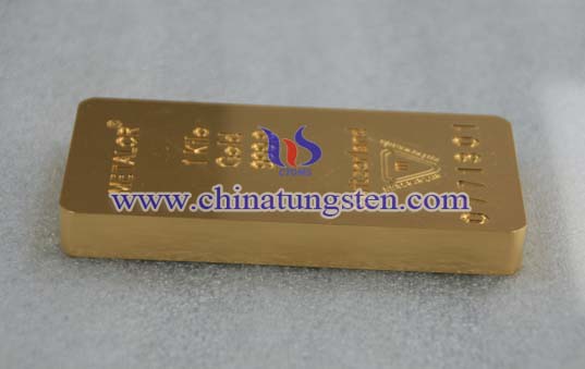 Tungsten Gold Plated Bar Picture