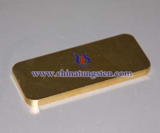 Tungsten Gold Plated Bar Picture
