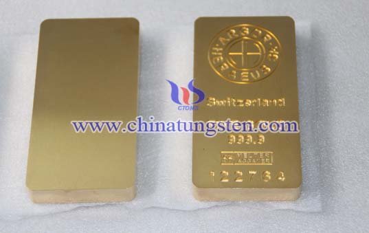 Tungsten Gold Plated Bar Picture