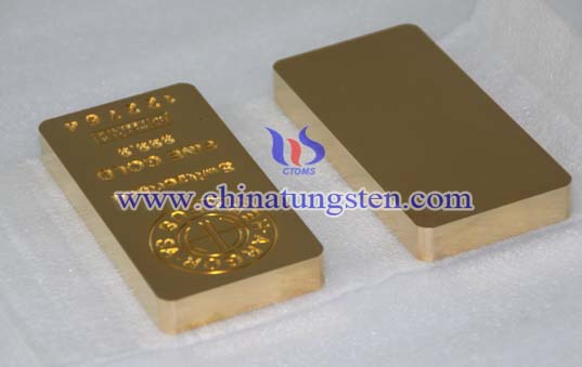 Tungsten Gold Plated Bar Picture Tungsten Gold Plated Bar Picture